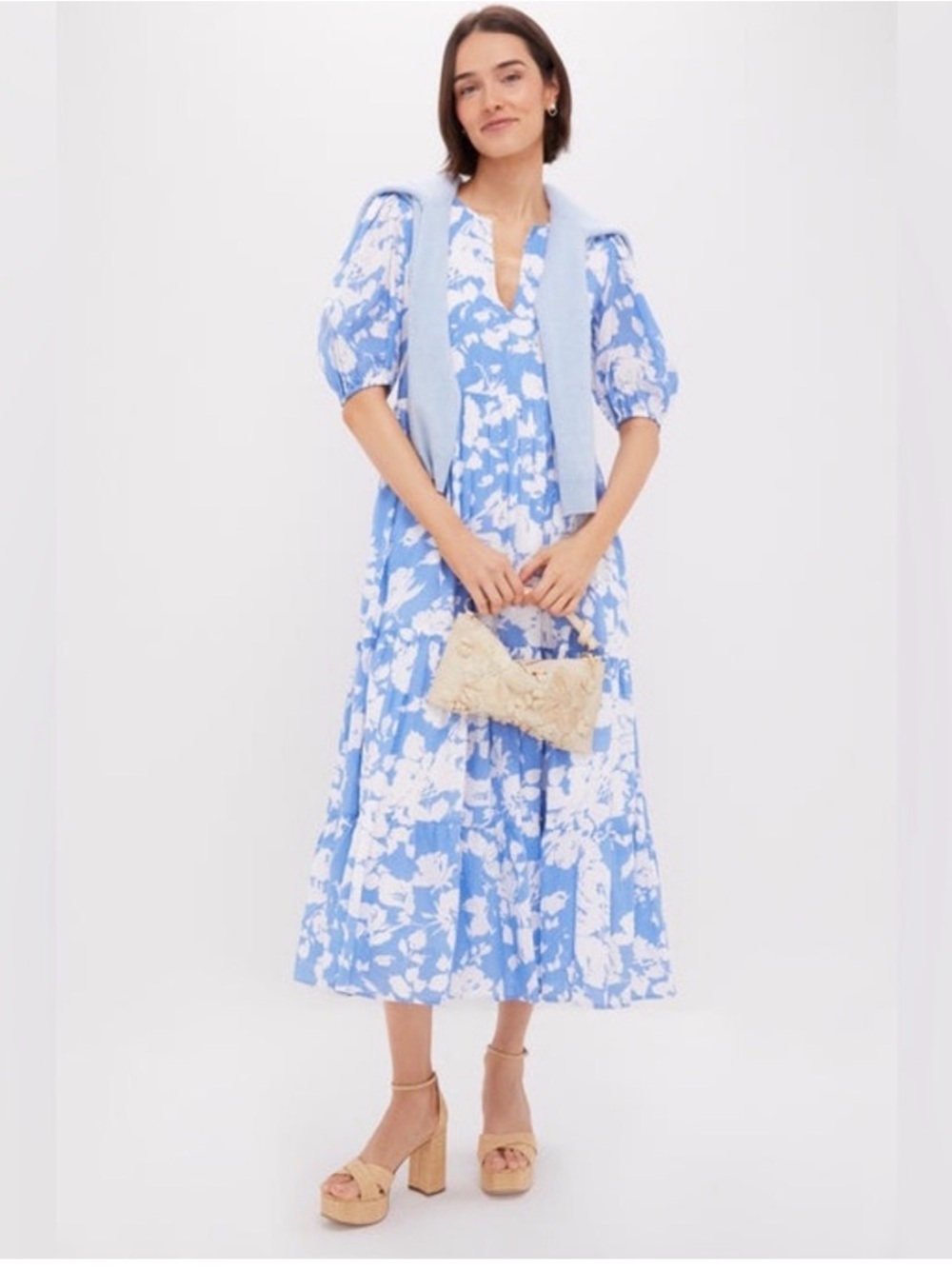 Hyacinth House Cisco Floral Midi Dress S